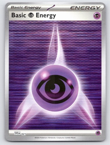 BASIC PSYCHIC ENERGY SCARLET & VIOLET ENERGIES 021 REVERSE HOLO NM A55417