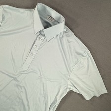 Collars  Co Dress Collar Polo Shirt Mens XL Light Blue Short Sleeve Performance