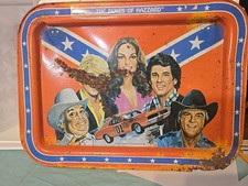 Vintage The Dukes of Hazzard Metal Folding TV Dinner Tray General Lee TV 1981