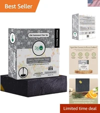 Pine Tar Bar Soap - Made in the  - Castile Handmade, All-Natural, Cold-Proces...