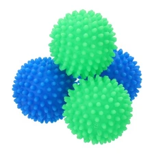 4pcs Reusable Laundry Dryer Balls for Fabric Softener Blue and Green