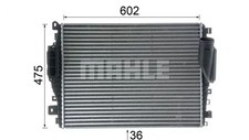 Intercooler – Luftkühler Aluminium CI 376 000P MAHLE für JAGUAR XF I S-TYPE II