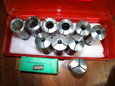 Hardinge 5C Collet Set 10pc. E, E2, 1.5" , 1", 5/16, 7/16, 3/8, 9/16, 3/4
