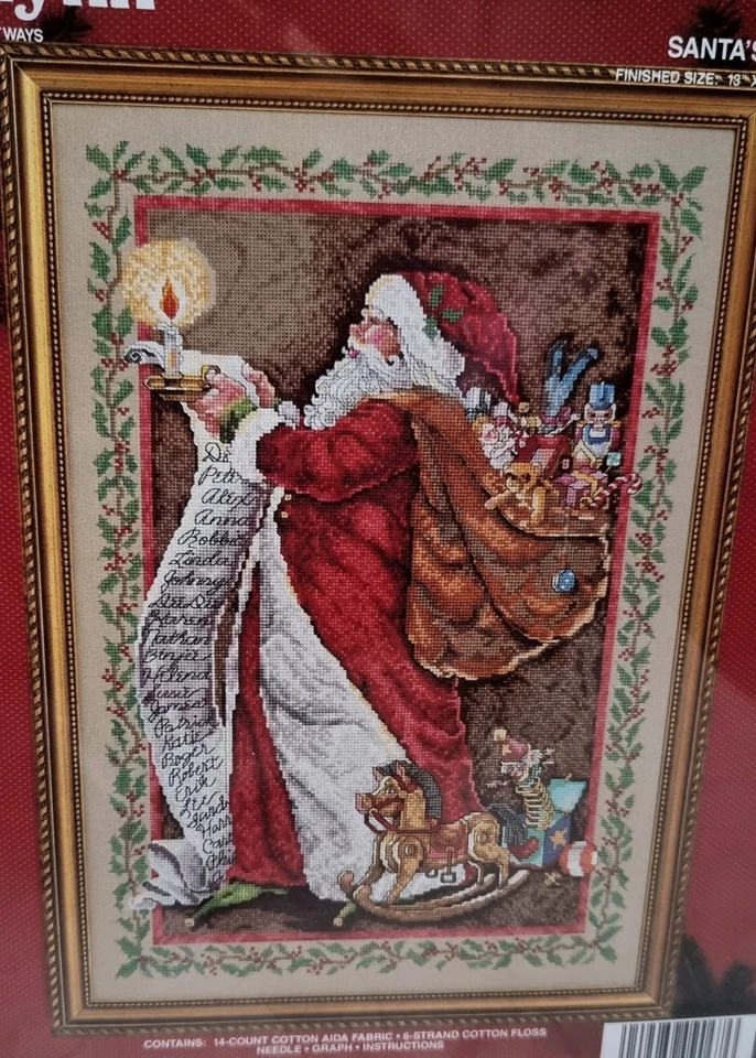 Janlynn Counted Cross Stitch Kit "Santa's Wish List" #09-67 New - Image 2 of 4