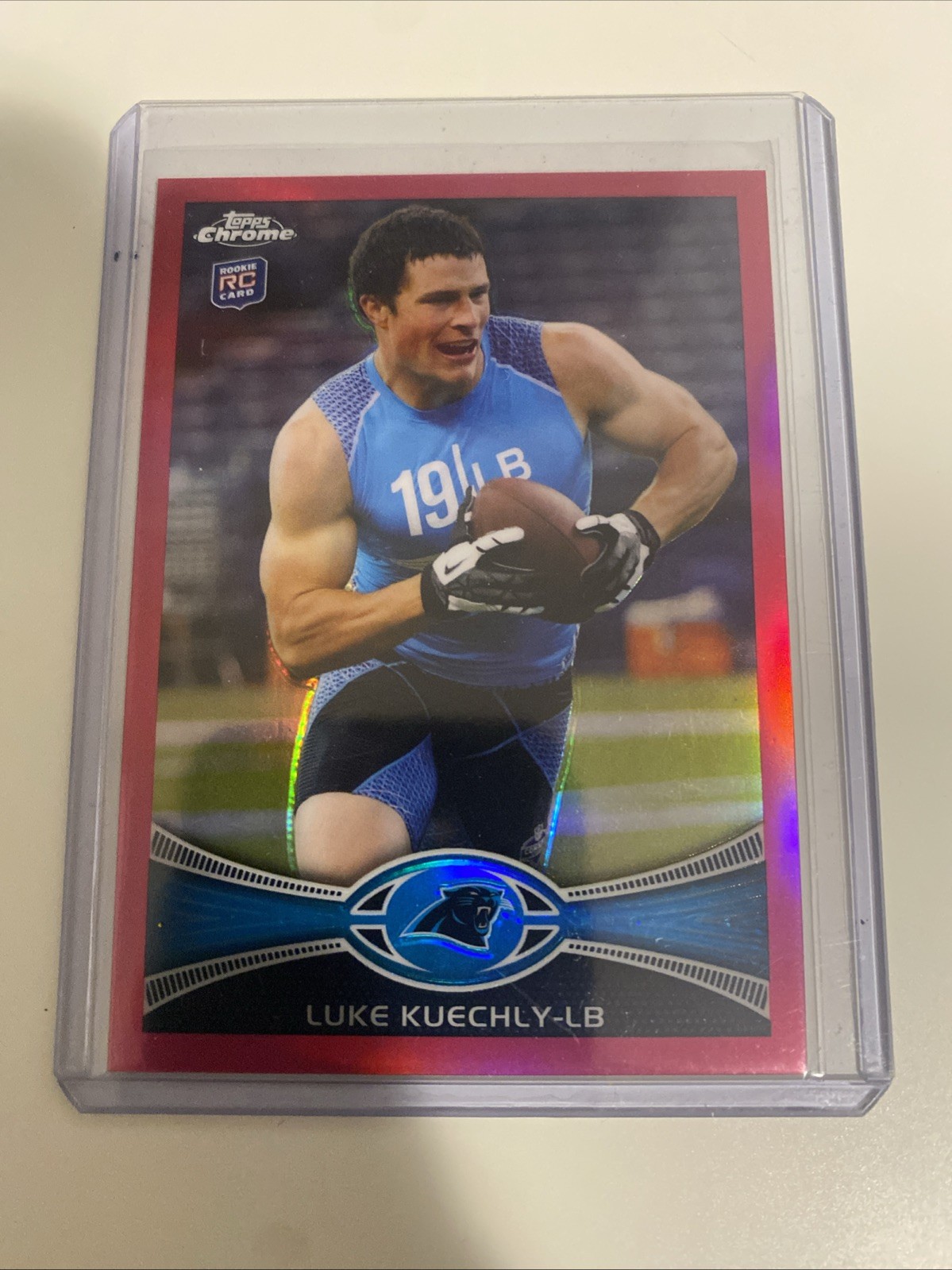 Luke Kuechly 2012 Topps Chrome Rookie Pink Refractor /399 Carolina Panthers RC