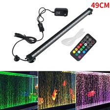 49CM Colorful Aquarium Fish Tank RGB LED Light Submersible Strip Lamp w/ Remote