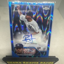 Topps Chrome Baseball 2023 Randy Vasquez Blue Lava Refractor Auto #111/150