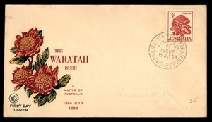 Mayfairstamps Australia FDC 1959 the waratah bush First Day Cover aaz_33545