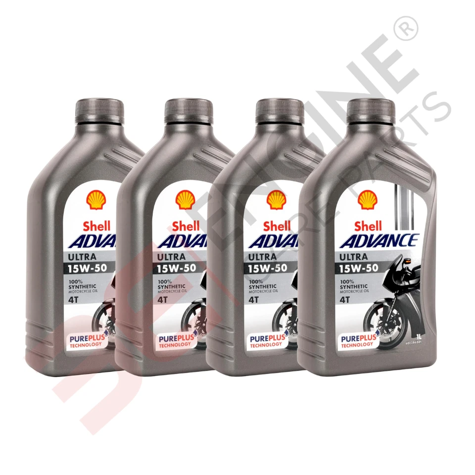 Shell Advance Ultra 4T 15W-50 Aceite De Moto Sintético 4 Litros 4L Ducati - Imagen 1 de 4