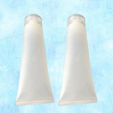 5Pcs Reusable Cosmetic Tube Set Travel Bottles Leak Proof White Storage