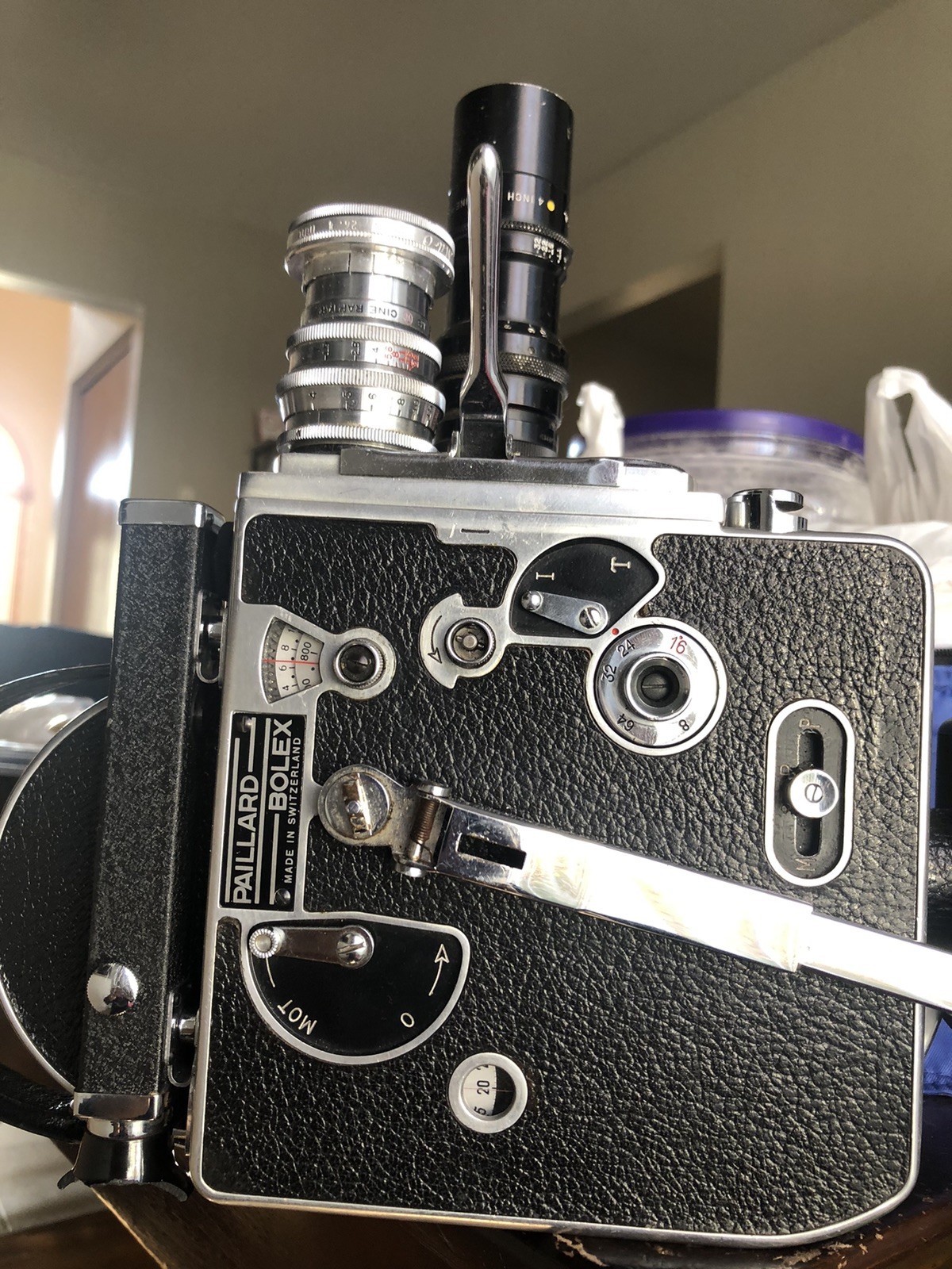Bolex H16 Non Reflex Camera With Lenses