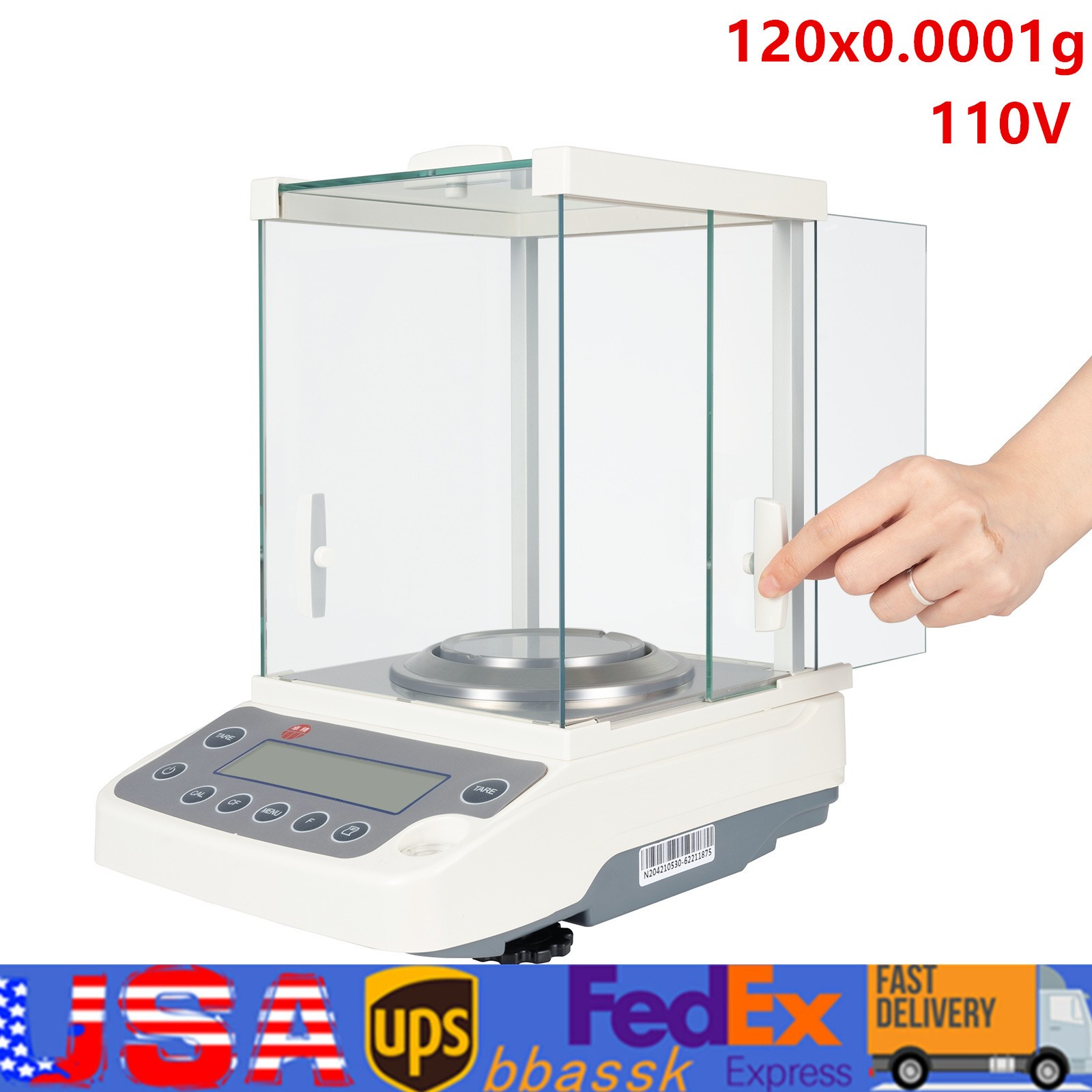 Digital Electronic Analytical Balance Precision Lab Scale 120 x 0.0001g 0.1mg
