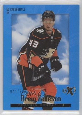 2023 Skybox E-X 2000 Rookies Blue Credentials 41/299 Drew Helleson Rookie RC 0b3