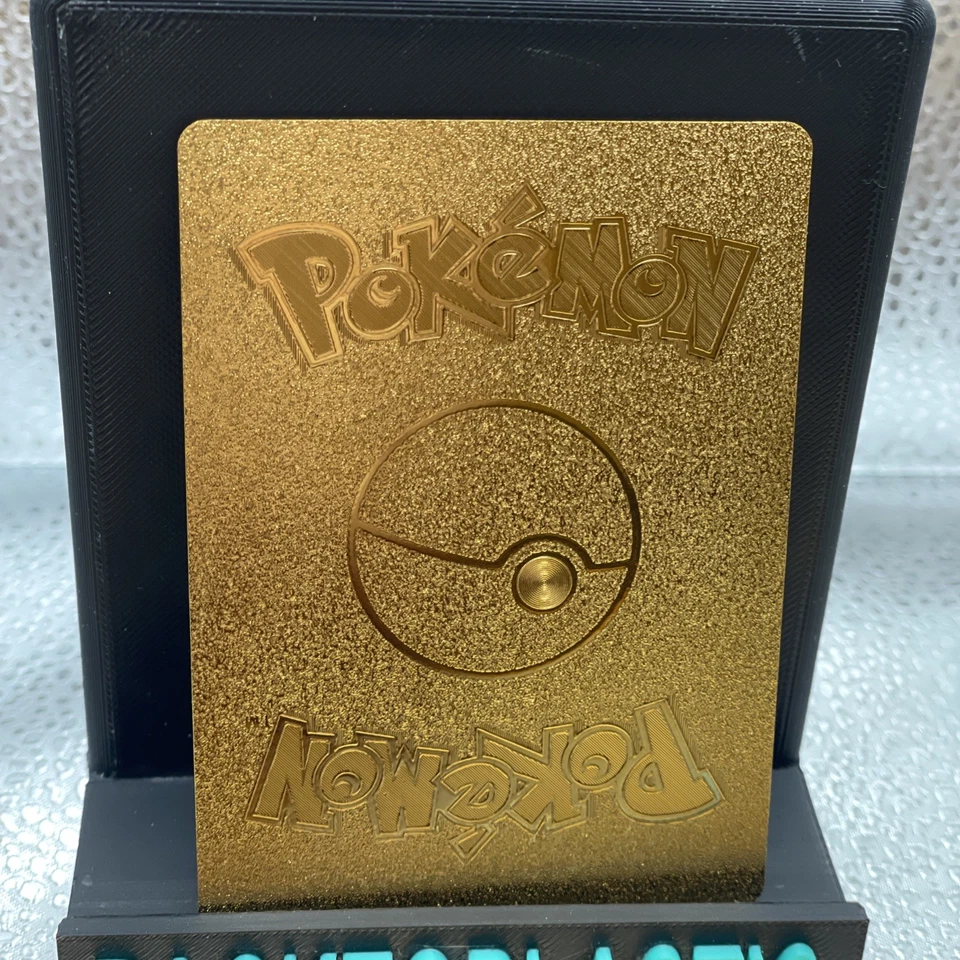 Pokémon Ice Rider Calyrex VMAX 320 HP Gold Foil Fan Art PROMO FOIL Rare p1 - Image 3 of 3