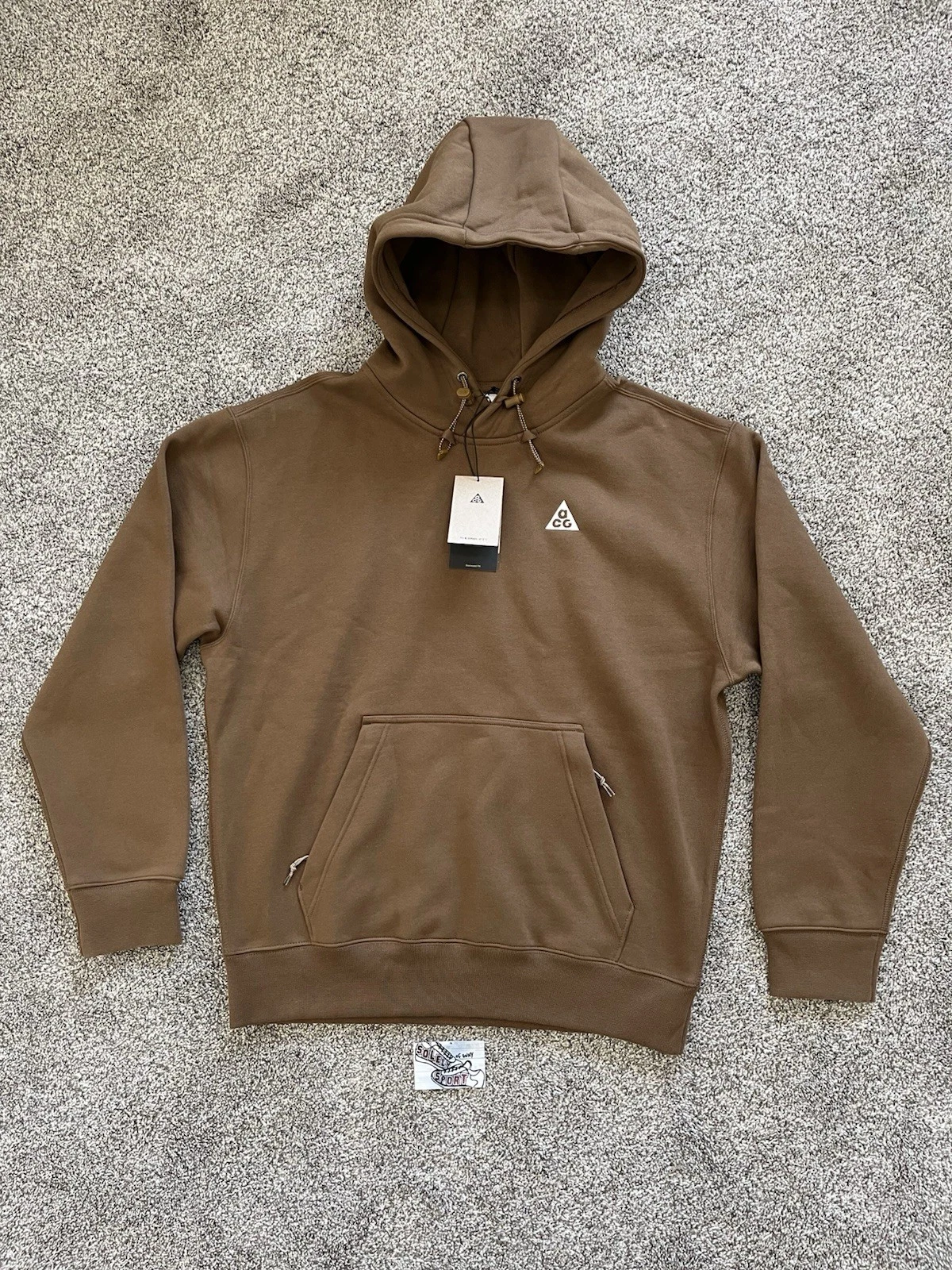 New Nike ACG Therma-Fit Tuff Fleece Hoodie Oversized Brown Mens Small S
Opens in a new window or tab