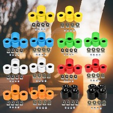 Pack of 4 Pro Skateboard Wheels Hardness 78A with 8pcs Bearings Spacers