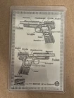 LOCKER MINT Anatomy Of A Firearm 1 Oz 999 Silver Credit Card Size Silver Art Bar