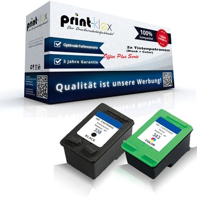 kompatible HP 338 HP 343 XXL Deskjet 6830V 6840 Officejet 6215 7210XI