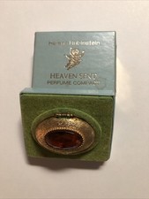 Vintage Helena Rubinstein Heaven Sent Jewel Perfume Compact & Box