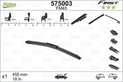 Valeo 575003 Wischblatt Wischblatt für VW