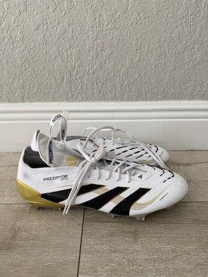 Adidas Predator Elite Foldover FG Mens Size 12 White Gold Soccer Cleats JI1095