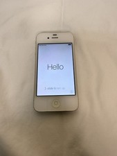 Apple Iphone 4s White Model A1387 - WORKS - Needs Sim Card - AT T