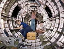 WW2 Color Photo B-17 Fuselage Production  WWII World War Two Homefront America 
