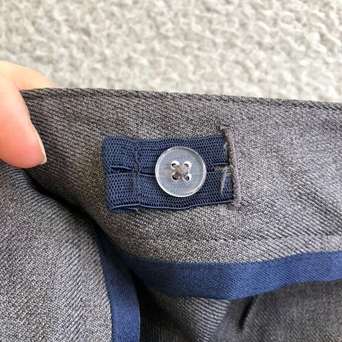 French Toast G Front Pleated Tab Skirt Girls 8 Gray Knee Length Uniform New - Picture 6 of 10