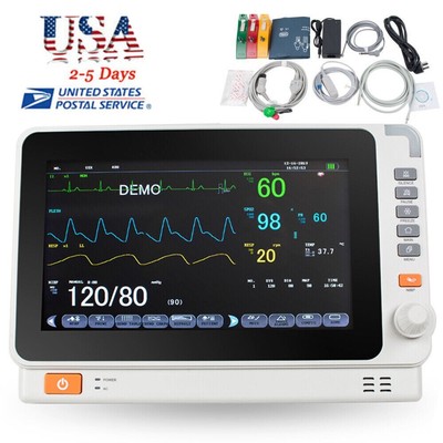  Multi-parameter Monitor ICU CCU Vital Sign Dental Patient Monitor ECG NIBP RESP