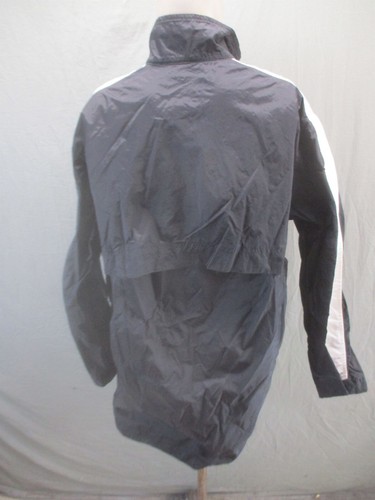 NIKE Size XL (18-20) Boys Black Full Zip Stand Collar Pocket Windbreaker 408 - Picture 4 of 9