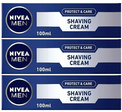 Nivea Men Mild Shaving Cream Original Mild Minerals Vitamin All Skin Type 3 X100