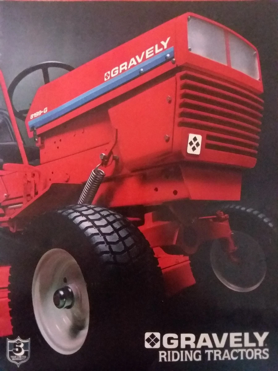 Gravely 8122 8123 G 7173 H 1132 Lawn Garden Tractor Color Brochure Sales Manual