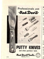 1964 Print Ad Red Devil Tools Putty Knives and other Painters Tools Professional