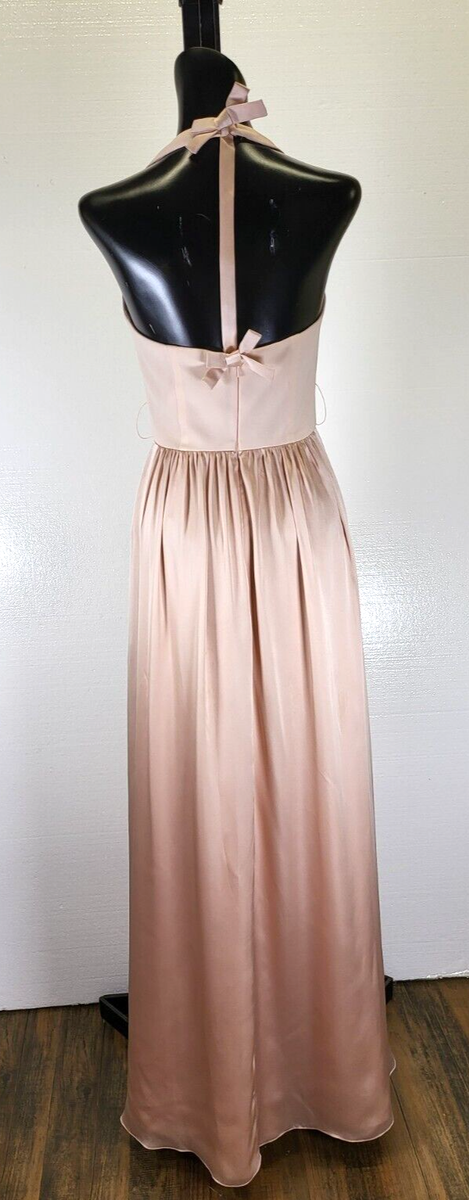 v-neck crepe mermaid bridesmaid dress Gorgeous Mermaid Side Slit V Neck Crepe Long Bridesmaid Dress For Wedding main image 1