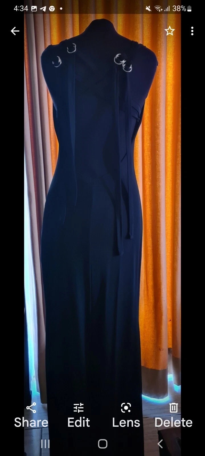 ABITO DA MAXI ABITO DA COCKTAIL PARTY Autentico CELINE COCKTAIL PARTY Nero Taglia F 40 