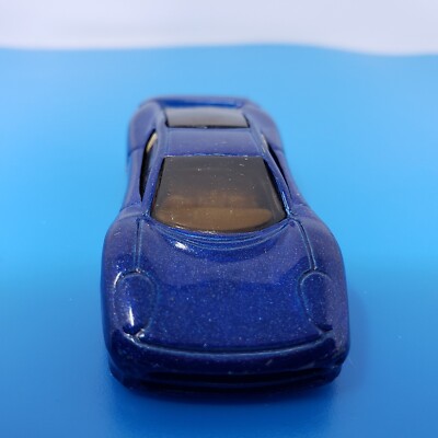 Hot Wheels Jaguar XJ220 Dark Metallic Blue Coupe Car Gold Wheels