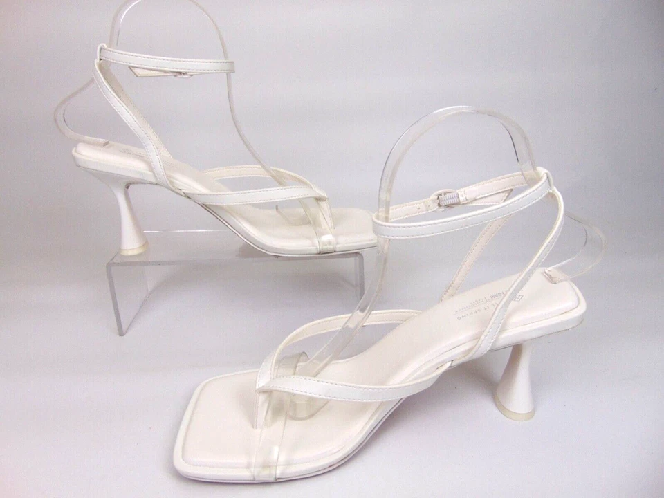 Call It Spring Women's Francesska Heeled Sandals Size 8.5 Med, White Ankle Strap - Image 4 of 4