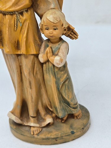 VINTAGE 1984 FONTANINI SIMONETTI ITALIEN #174 ENGEL MIT LATERNE & KINDERFIGUR - Bild 4 von 9