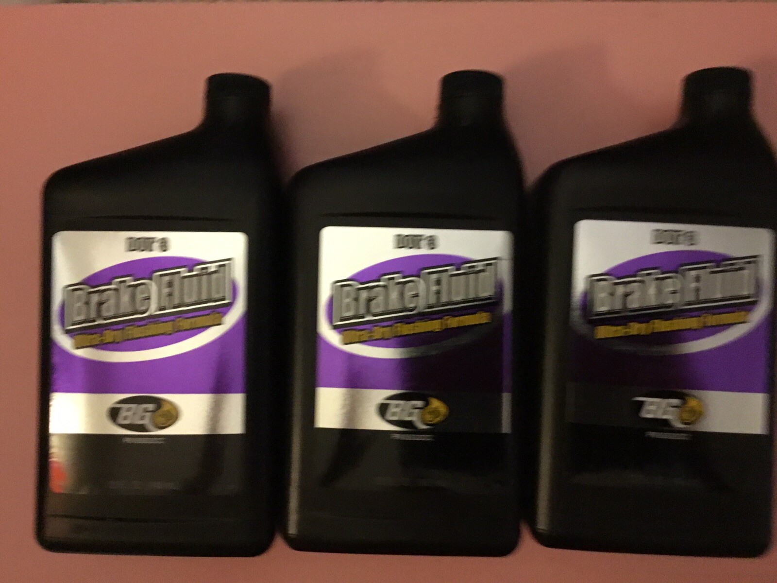 Set Of 3 Genuine BG Product Dot 3 Brake Fluid Ultra Dry Flushing