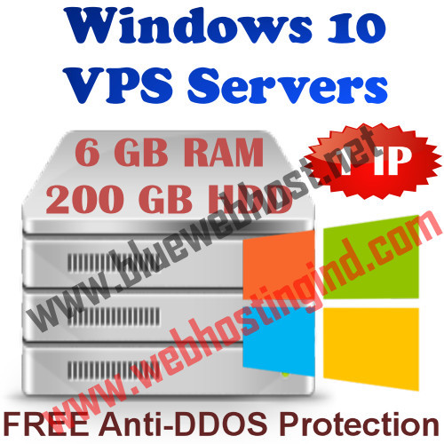 Windows 10 VPS (Virtual Dedicated Server) 6 GB RAM + 200 GB HDD + DDOS - Bild 1 von 3