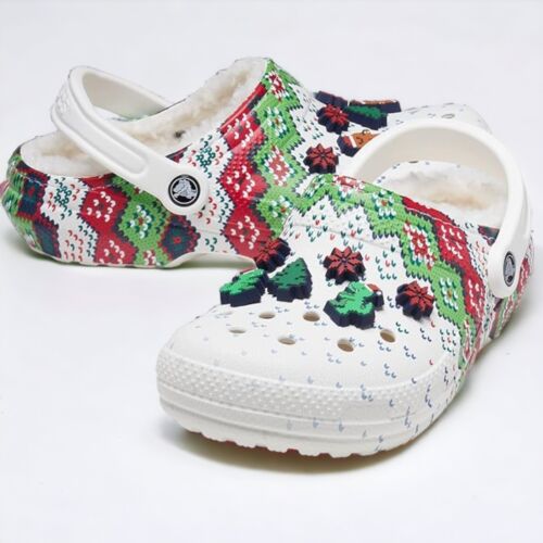 Crocs Classic Lined Holiday Clogs Christmas Shoes new choose size - Picture 1 of 5