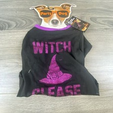 Party Dog Witch Please Dog Hoodie Sz Medium Clothing Halloween Costume NWT