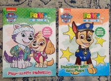 Paw Patrol Paint With Water Books Set of 2 Preschool Toddler No Mess Watercolor