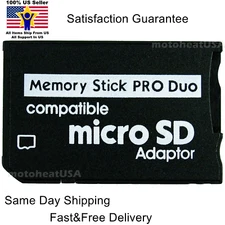 Adapter for Micro SD SDHC TF Card to Memory Stick MS Pro Duo PSP Support 64GB