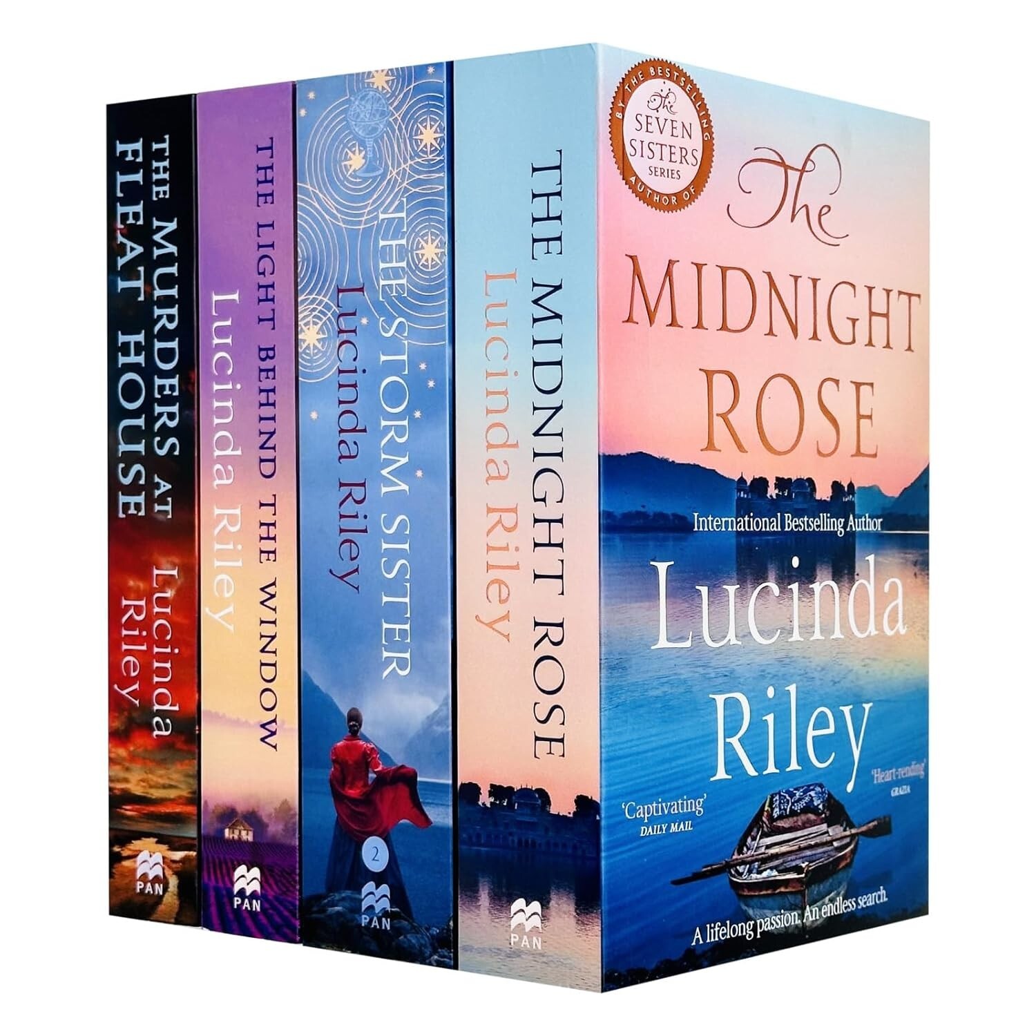 Lucinda Riley Collection 4 Books Set Midnight Rose, Light Behind The Window