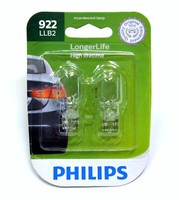 Philips Longerlife 922 12.54W Zwei Birne Innenraum Cargo Koffer Licht FüR Orig.