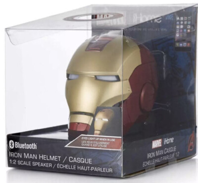 ihome iron man helmet Hero MK5 Gold Motorized Cosplay Helmet, Voice, Touch & Remote Control which is more three Marvel AVENGERS Iron Man iHome