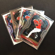 4x 2021 Panini Prizm Jose Garcia White Wave + Base Rookie RC Cincinnati Reds Lot