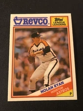 1988 Topps Revco League Leaders Box Sets Nolan Ryan #8 HOF