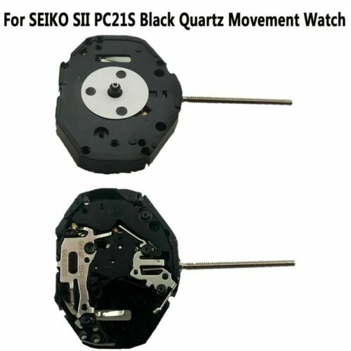 Pour montre à mouvement à quartz SII PC21S pièces de rechange pièces de rechange accessoires noir - Photo 1/3